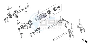 CBR1000RR drawing GEARSHIFT DRUM