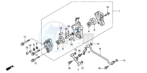 TRX350TE FOURTRAX ES drawing OIL PUMP