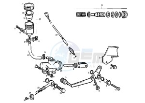 GPR REPLICA - 50 cc drawing REAR MASTER CYLINDER