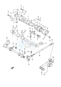 GSX-R1100 (E28) drawing GEAR SHIFTING