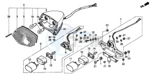 NV400C drawing TAILLIGHT (VT600C/CD)