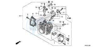 TRX420TED TRX420 Europe Direct - (ED) drawing THROTTLE BODY