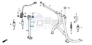 CBF600SA drawing STAND (CBF600S6/SA6/N6/NA6)