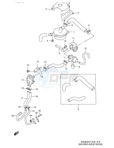 GS500E (E2) drawing SECOND AIR (E18,E39)