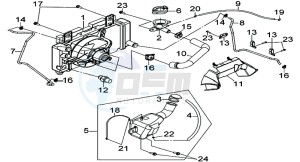 JOYRIDE S 125I (LF12W2-EU) (L7-L9) drawing RADIATOR / HOSES