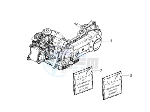 LXV 125 4T ie E3 drawing Engine assembly