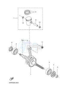 EW50N STUNT NAKED (3C7B) drawing CRANKSHAFT & PISTON