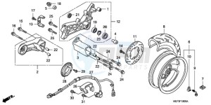 FJS400D9 SI - (SI) drawing REAR WHEEL