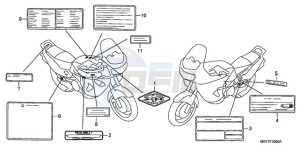 XL1000V9 F / CMF drawing CAUTION LABEL