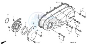 FES1259 UK - (E / MKH) drawing LEFT CRANKCASE COVER