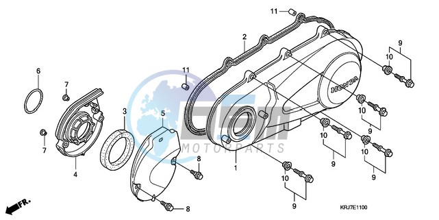 LEFT CRANKCASE COVER