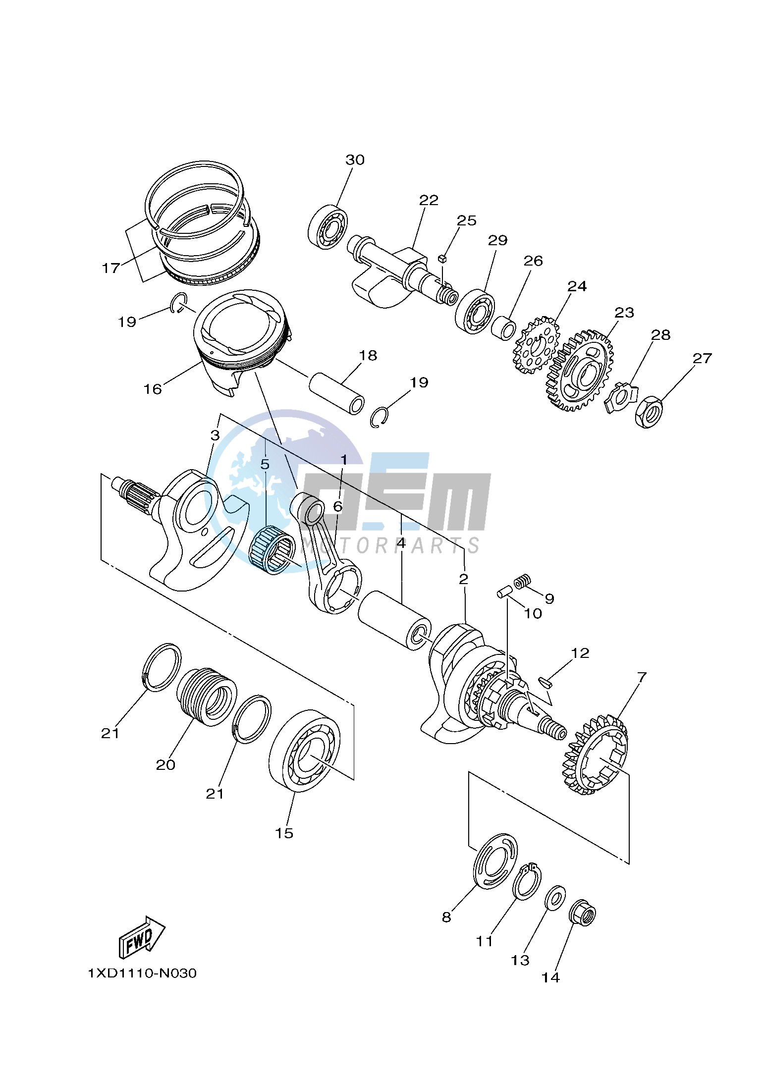 CRANKSHAFT & PISTON