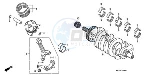 CBR600RRA BR - (BR) drawing CRANKSHAFT/PISTON