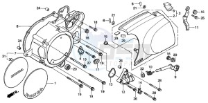 VT1100C2 drawing LEFT CRANKCASE COVER