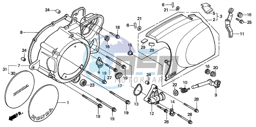 LEFT CRANKCASE COVER