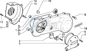 Typhoon 50 m.y. 2004 drawing Clutch cover-scrool cover