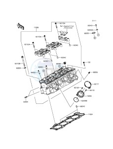 NINJA_ZX-6R ZX636EDF FR GB XX (EU ME A(FRICA) drawing Cylinder Head