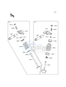 KLX125 KLX125CFF XX (EU ME A(FRICA) drawing Valve(s)