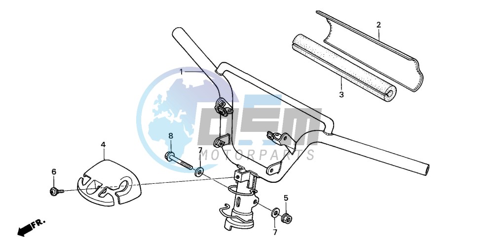 STEERING HANDLE/ HANDLE COVER (2)