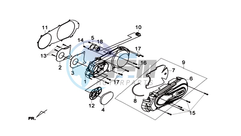 L. CRANK CASE COVER