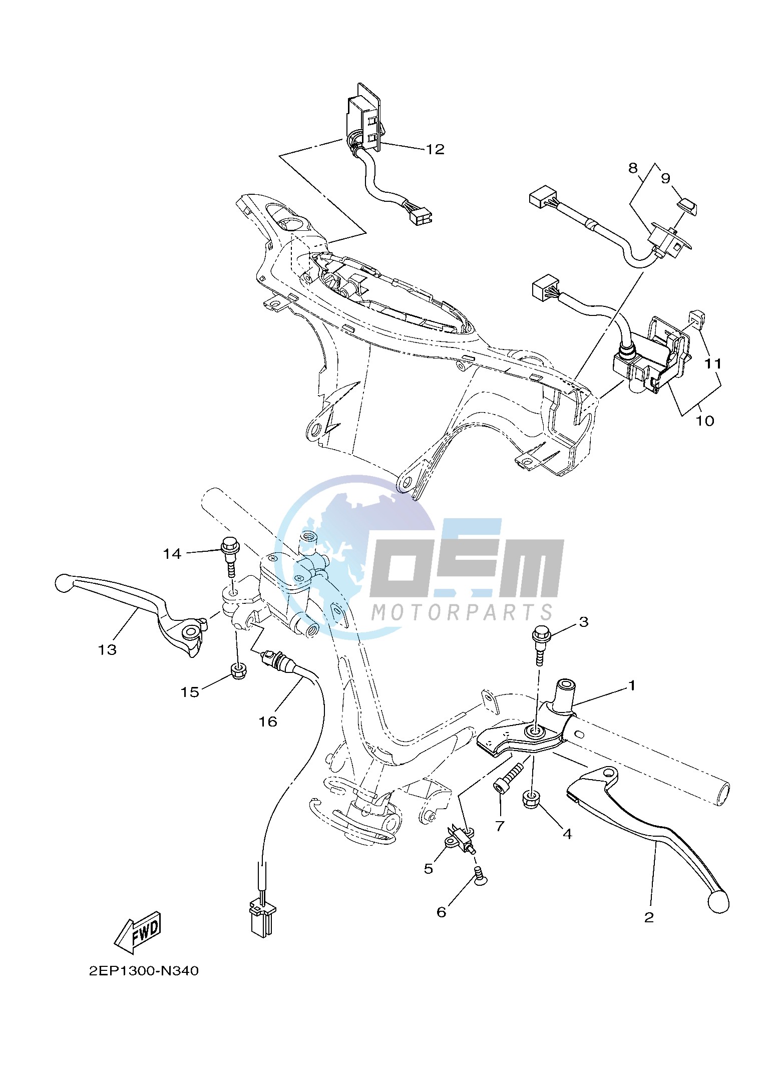 SWITCH & LEVER FOR DISK BRAKE