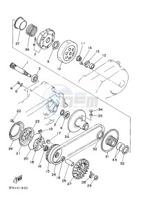 YFM125A YFM125GB GRIZZLY 125 (1PY2 1PY3 1PY1) drawing CLUTCH