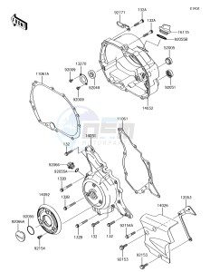 KLX110 KLX110CHF EU drawing Engine Cover(s)