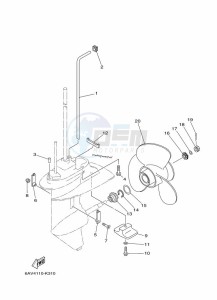 FT9-9GEL drawing LOWER-CASING-x-DRIVE-2