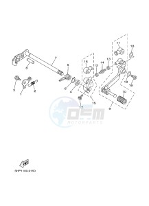 TT-R125 TT-R125LWE (19CW 19CX) drawing SHIFT SHAFT