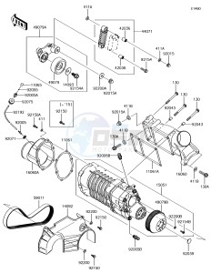 JET SKI ULTRA 310R JT1500NHF EU drawing Super Charger