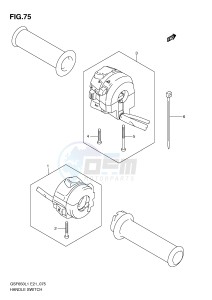 GSF650 (E21) Bandit drawing HANDLE SWITCH