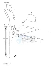 DL650 ABS V-STROM EU-UK drawing HANDLEBAR