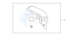 CBR600RRA France - (F / CMF 2F) drawing CARBON FIBER EXHAUST GUARD