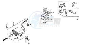 PAC16A1 RACOON drawing HEADLIGHT/ COMBINATION SWITCH