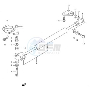 GSX-R750 (E28) drawing STEERING DAMPER