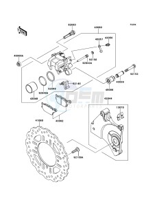 Z750 ZR750LBF FR GB XX (EU ME A(FRICA) drawing Rear Brake