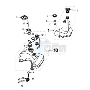 TKR MA BE drawing TANK AND PUMP AND FUEL GAUGE WITH WIRING HARNESS