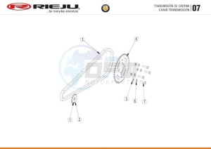 BYE-BIKE-25-KM-H-EURO4-HOLLAND-GREY drawing CHAIN TRANSMISSION