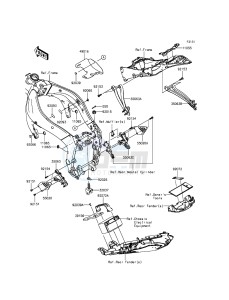 NINJA_ZX-6R ZX636EFF FR GB XX (EU ME A(FRICA) drawing Frame Fittings