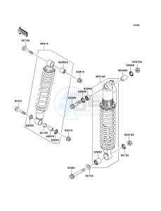 KFX700 KSV700B6F EU drawing Shock Absorber(s)