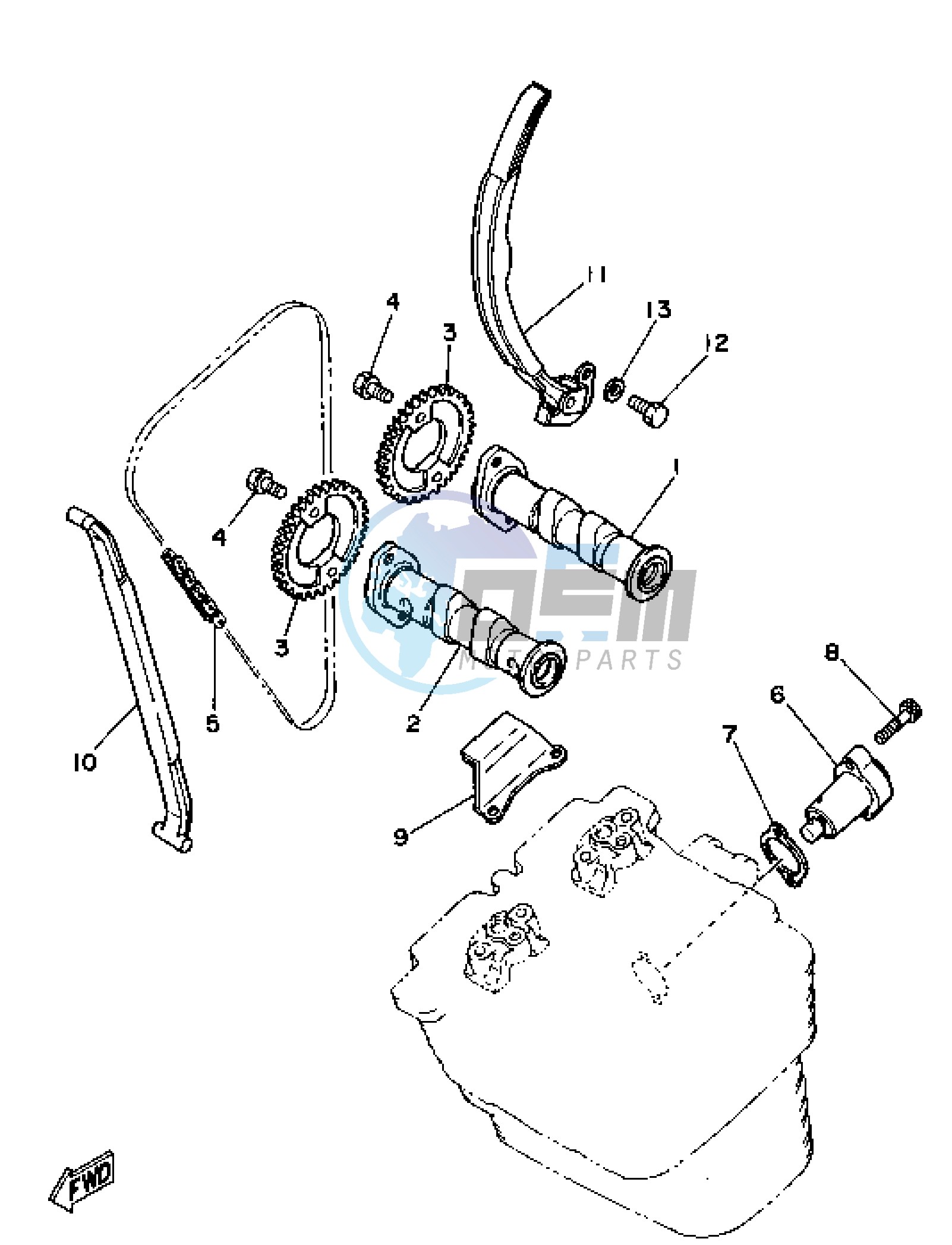 CAMSHAFT AND TIMING CHAIN