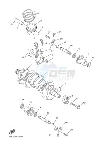 FJR1300A FJR1300-A FJR1300A ABS (B888) drawing CRANKSHAFT & PISTON