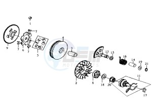 CINDERELLA - 50 cc drawing DRIVING PULLEY