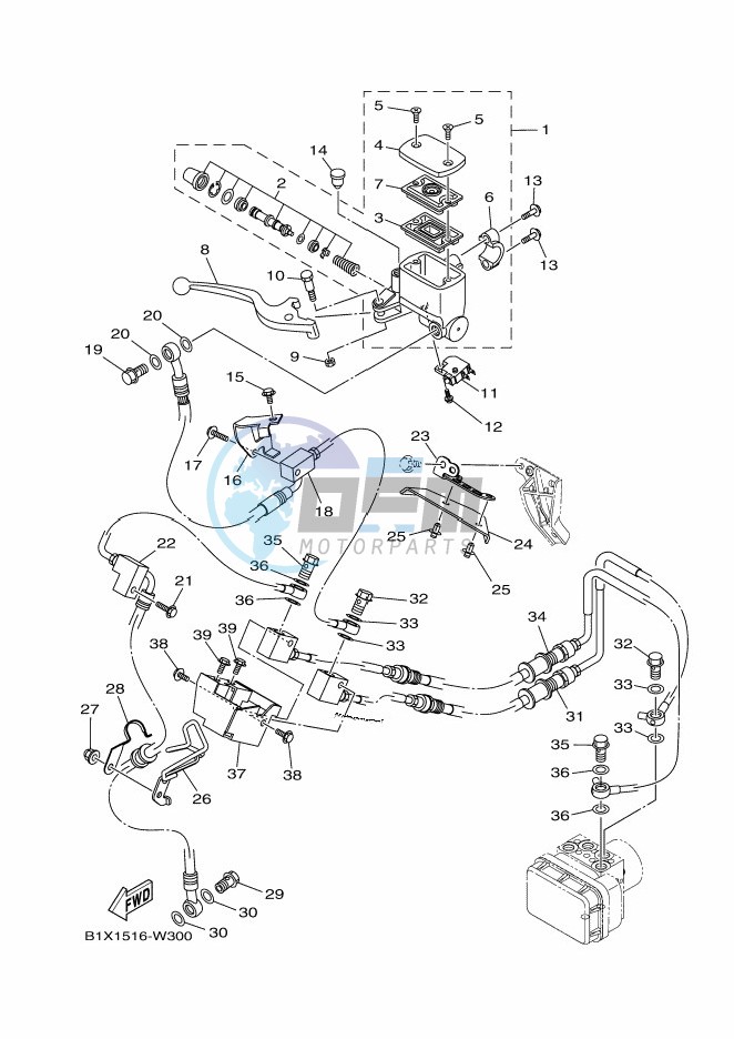 FRONT MASTER CYLINDER