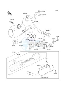 KX 250 L [KX250] (L4) [KX250] drawing MUFFLER-- S- -