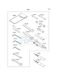 VERSYS KLE650CDF XX (EU ME A(FRICA) drawing Owner's Tools