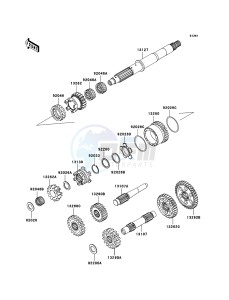 KVF750 4x4 KVF750A7F EU GB drawing Transmission