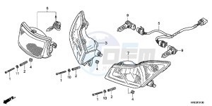 TRX500FMC ED drawing HEADLIGHT