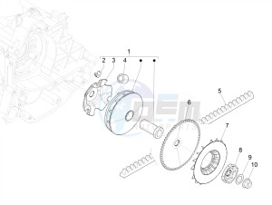 LIBERTY 50 IGET 4T 3V 25KMH E4 NO ABS 25km/h (EMEA) drawing Driving pulley