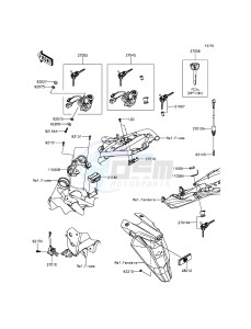 Z800 ZR800CGFA UF (UK FA) XX (EU ME A(FRICA) drawing Ignition Switch